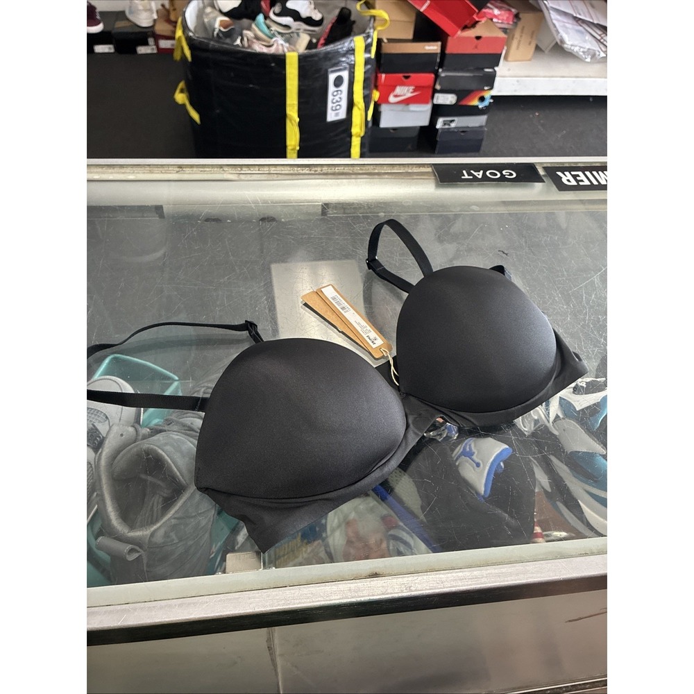 Skims Ultimate Push-Up Strapless Bra in Onyx Size 34C New Women's NWT